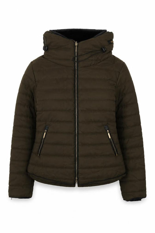 Front view of Rising women’s green jacket, size L