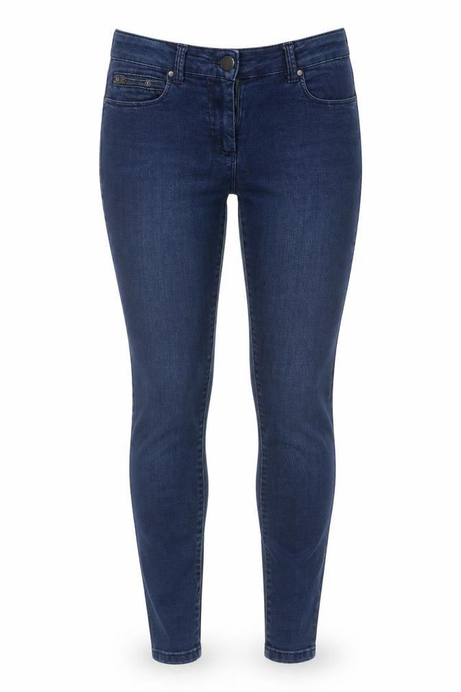 Marks and Spencer Womens Blue  Cotton Jegging Jeans Size 8 L29 in Regular Button