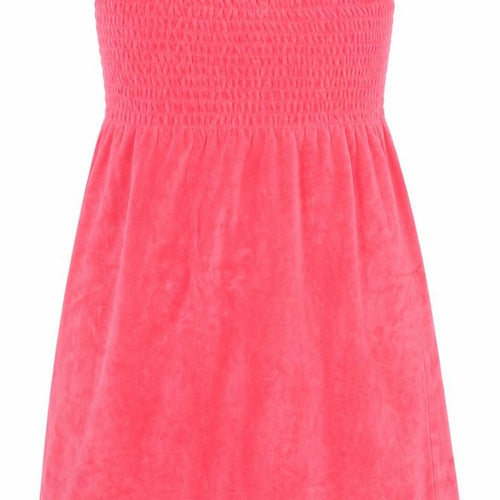 Ocean Clubs Womens Pink  Cotton Jersey T-Shirt Size 8 Off the Shoulder - 8-10