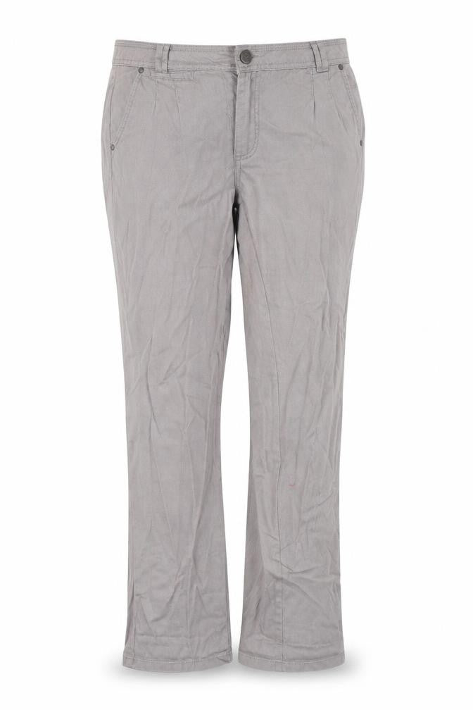 New Look Womens Grey  Cotton Straight Jeans Size 14 L32 in Regular