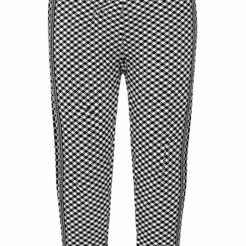 Preworn Womens White Geometric Polyester Jogger Trousers Size 30 in L26 in Regular