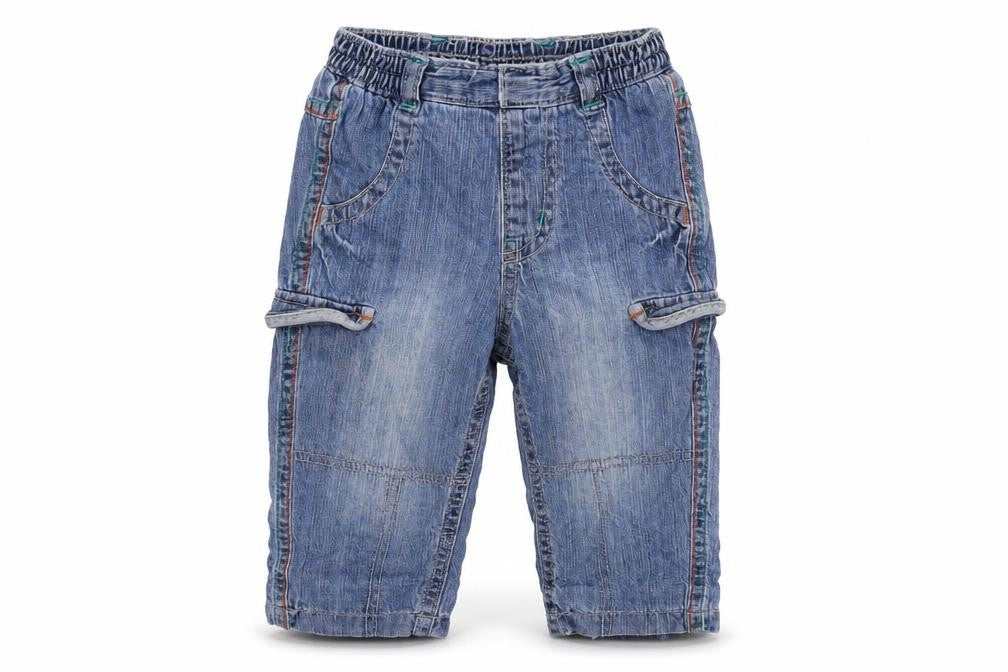 George Baby Blue  Cotton Jogger Jeans Size 3-6 Months