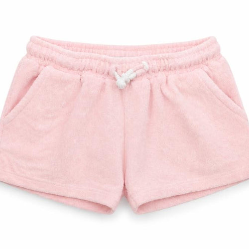 Leigh Tucker Girls Pink  Cotton Sweat Shorts Size 6-7 Years  Regular Drawstring