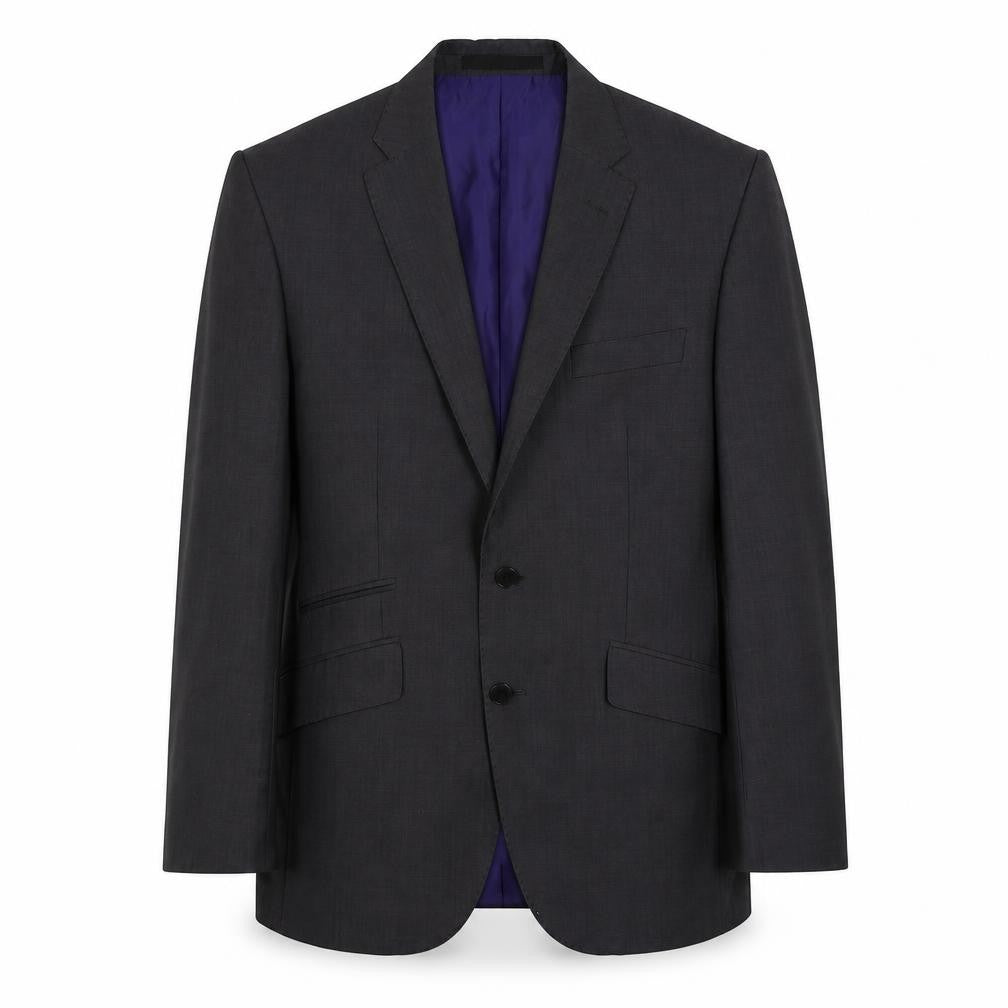 Front view of Marks & Spencer men’s grey wool jacket suit jacket, size 40