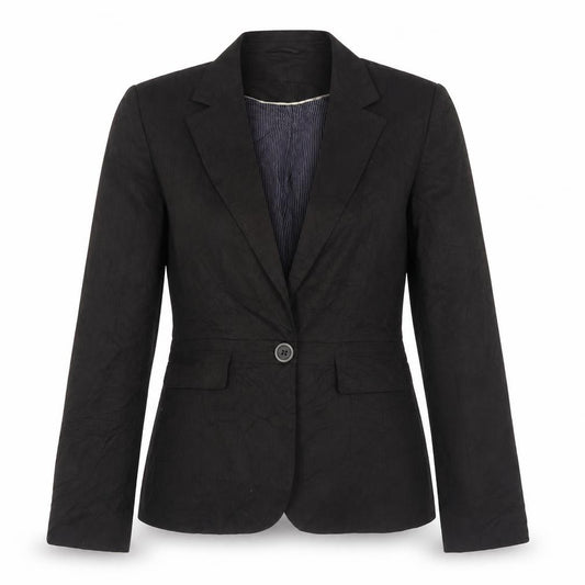 Front view of Next women’s brown jacket blazer, size UK 10, button