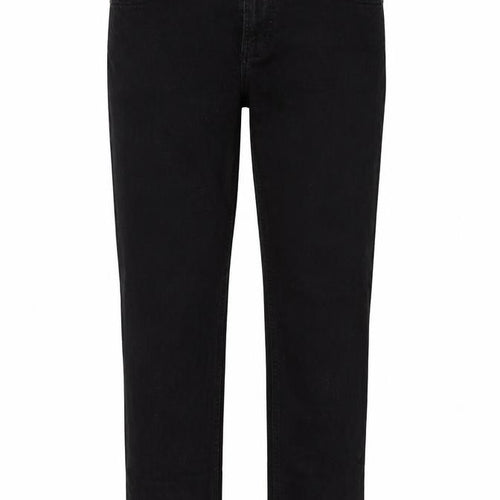 Dunnes Stores Womens Black  Cotton Straight Jeans Size 36 L25 in Regular
