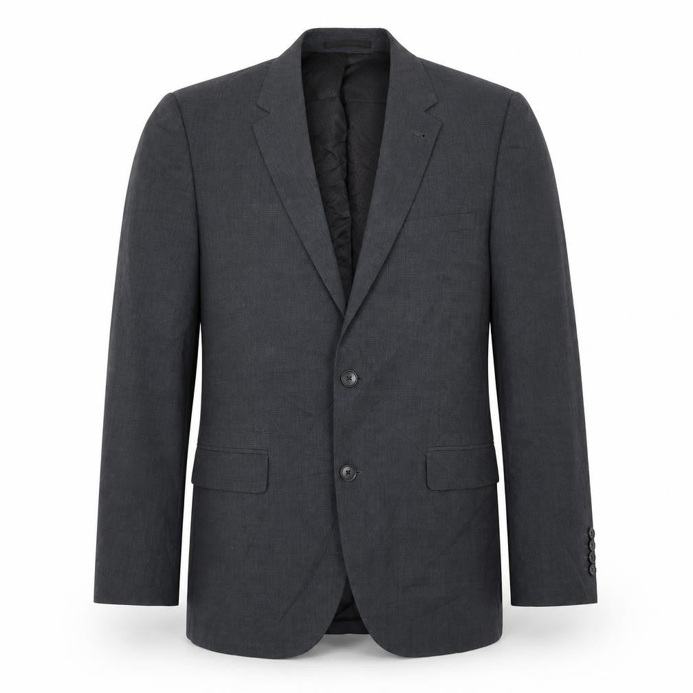 Front view of Tu men’s grey polyester jacket suit jacket, size 40