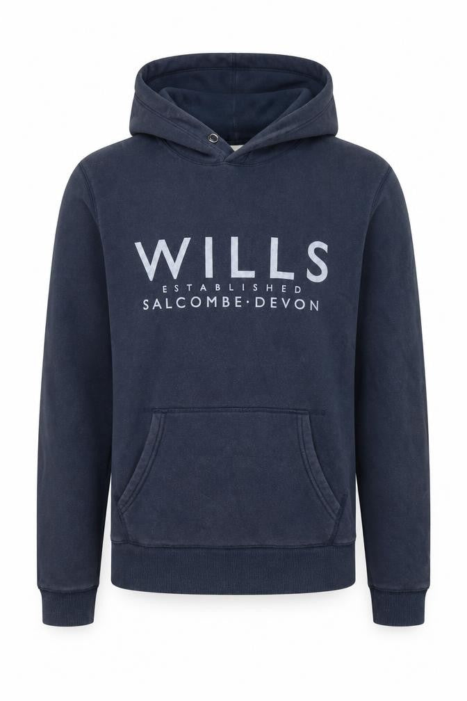 Jack Wills Mens Blue Cotton Pullover Hoodie Size XS