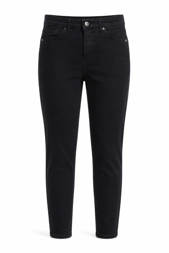 Topshop Womens Black  Cotton Skinny Jeans Size 26 in L30 in Regular Zip