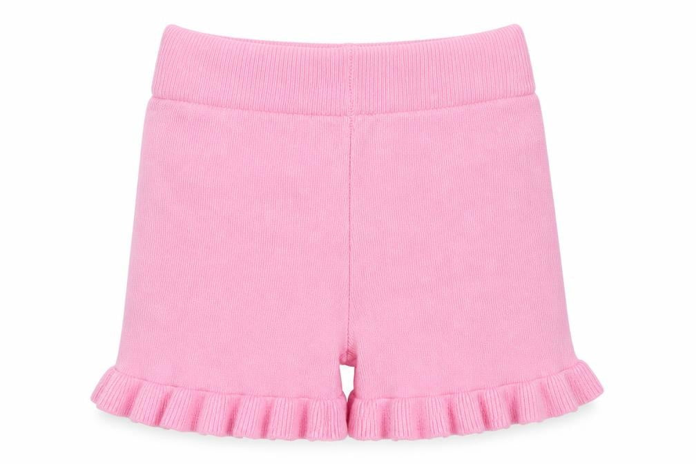 Yoyo S Girls Red  Acrylic Mom Shorts Size 6 Years  Regular