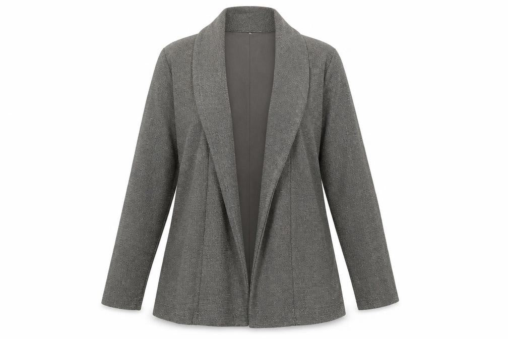 Roman Womens Grey V-Neck  Nylon Cardigan Jumper Size 14