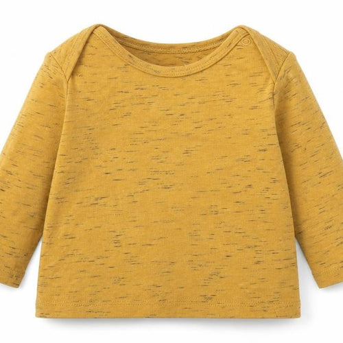 F&F Baby Yellow  Cotton Basic T-Shirt Size 0-3 Months Round Neck