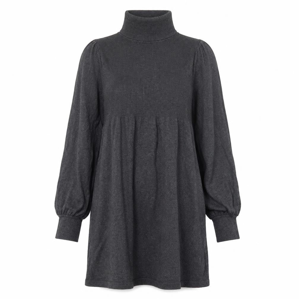 Atmosphere Womens Grey  Viscose Jumper Dress  Size 8  Roll Neck