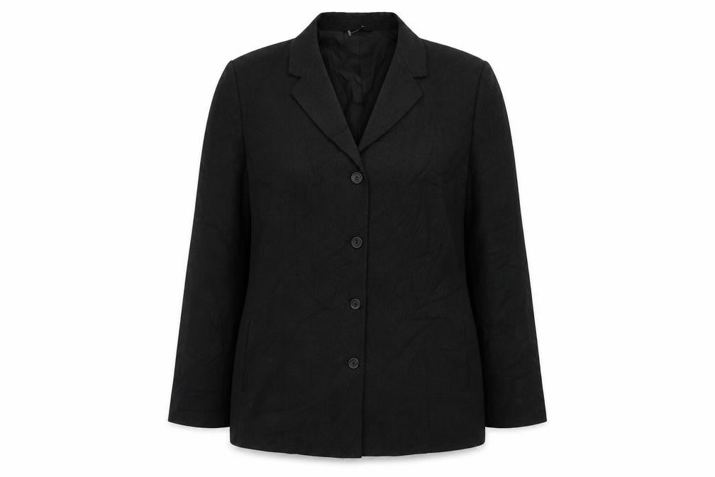 Front view of Canda women’s grey wool jacket suit jacket, size UK 18
