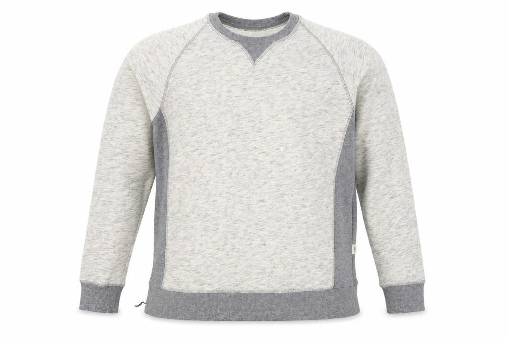 Front view of Topman men’s grey cotton pullover sweatshirt, size M