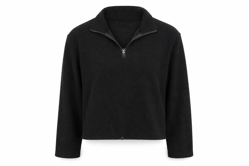 Front view of PRETTYLITTLETHING women’s grey jacket, size L, zip