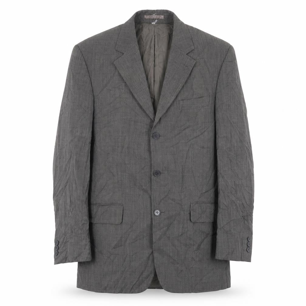 Front view of Marks & Spencer men’s grey wool jacket suit jacket, size 40