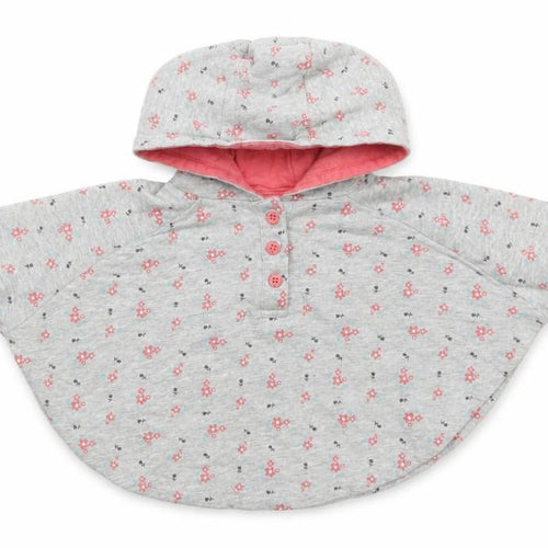M&Co Girls Green Floral Cotton Basic Casual Size 0-3 Months Round Neck Button