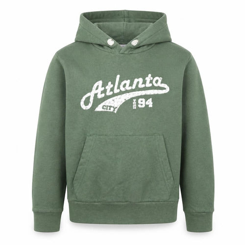 The Kids Division Boys Green  Cotton Pullover Hoodie Size 7-8 Years