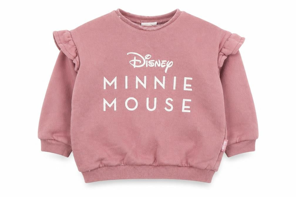 F&F Baby Pink  Cotton Pullover Jumper Size 6-9 Months  Snap - Disney