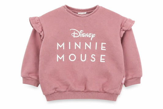 Front view of F&F Baby Pink Cotton jumper, size 6-9, Months Snap - Disney