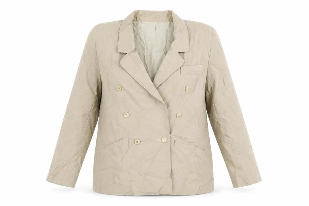 Front view of Miss Smith women’s brown jacket blazer, size UK 14