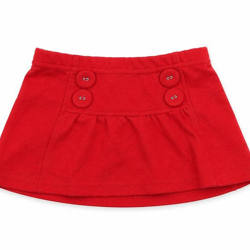 United Colors of Benetton Girls Red  Polyester Skater Skirt Size 18 Months  Pull On