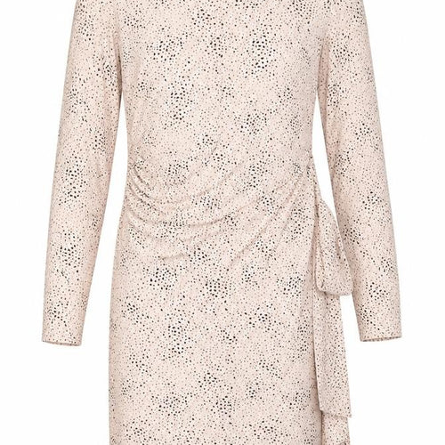 Marks and Spencer Womens Pink Geometric Viscose Sheath  Size 10  Round Neck