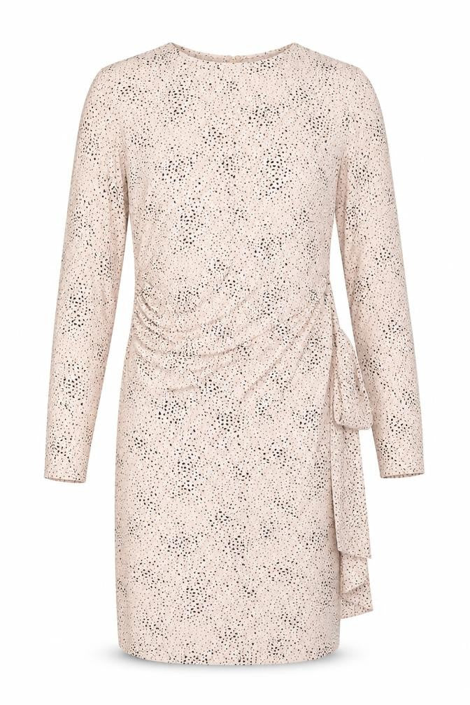 Marks and Spencer Womens Pink Geometric Viscose Sheath  Size 10  Round Neck