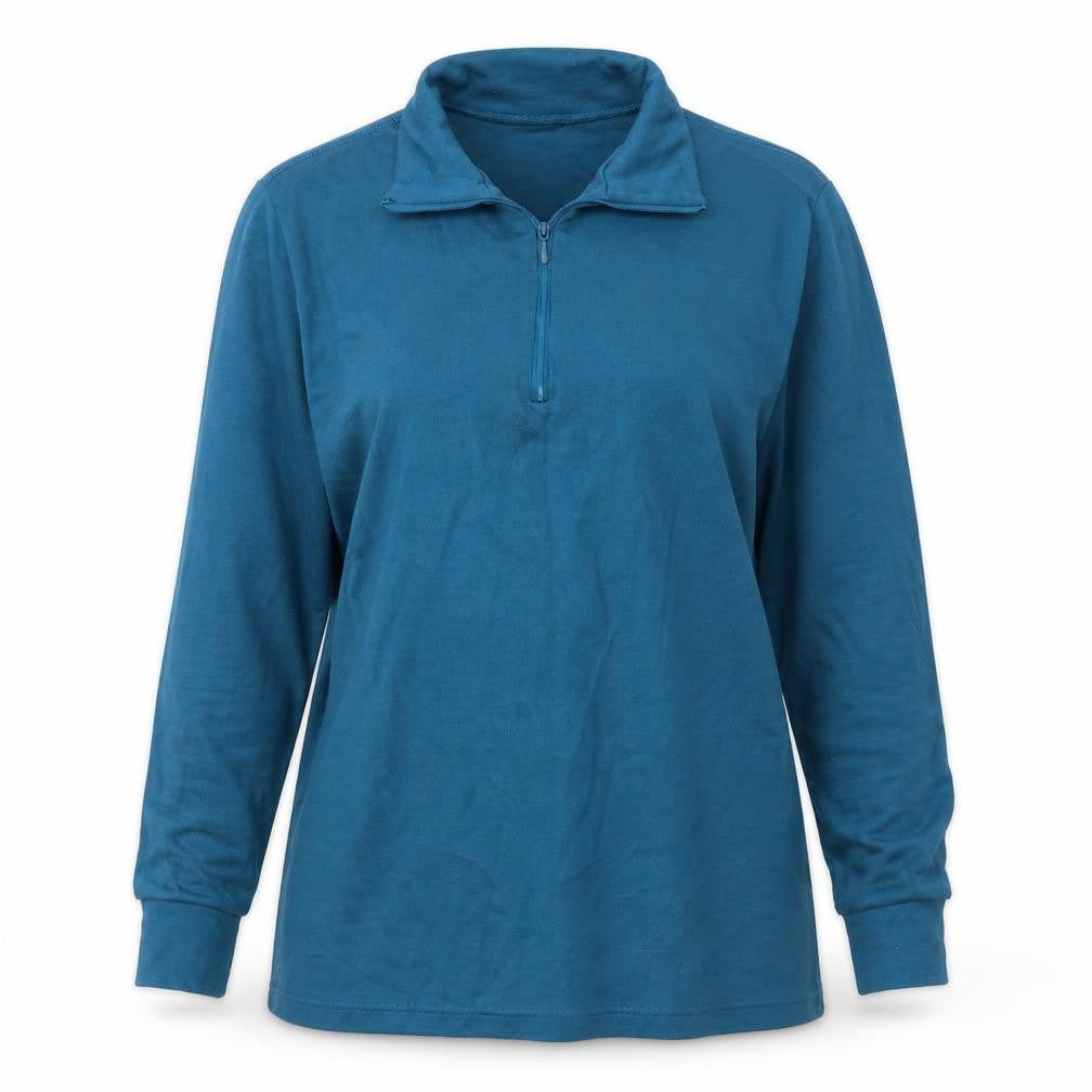 Front view of North Cape women’s blue jacket, size M