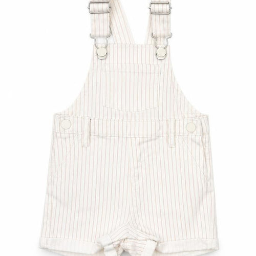 Atmosphere Girls Beige Striped  Dungaree One-Piece Size 6-9 Months