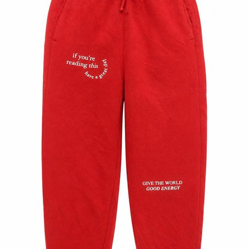 Primark Womens Red  Cotton Jogger Trousers Size XS L26 in Regular