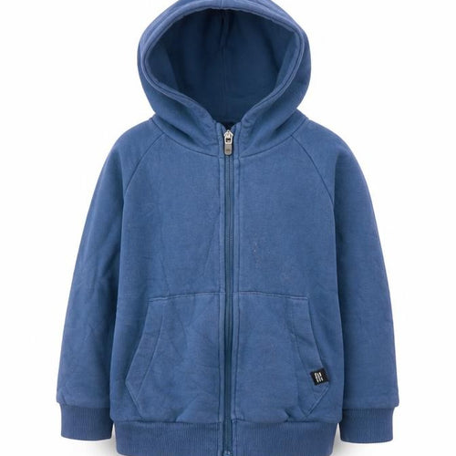 George Boys Blue  Cotton Full Zip Hoodie Size 3 Years  Zip