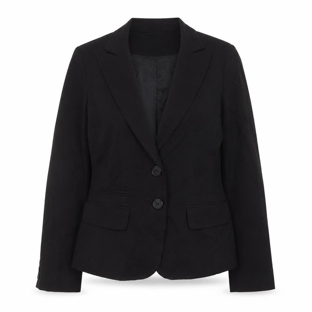 Front view of Primark women’s black polyester jacket suit jacket, size UK 10
