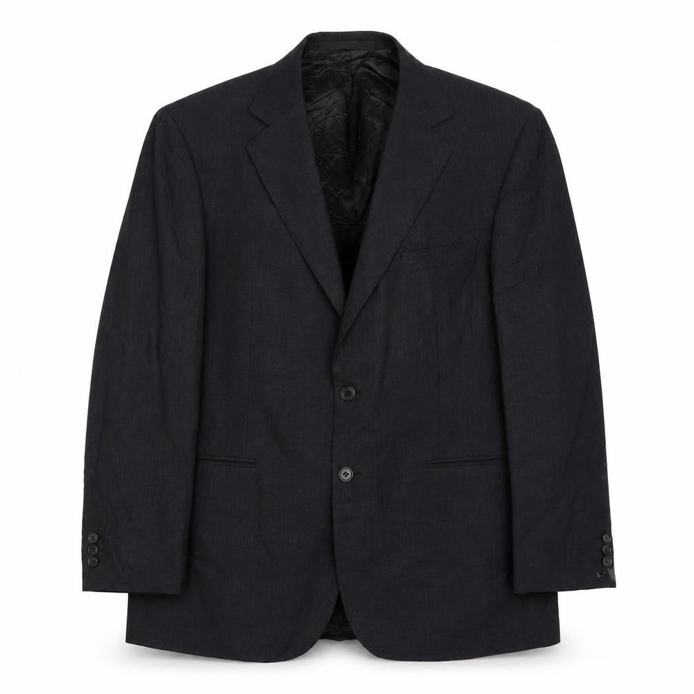 Front view of Marks & Spencer men’s grey wool jacket suit jacket, size 42