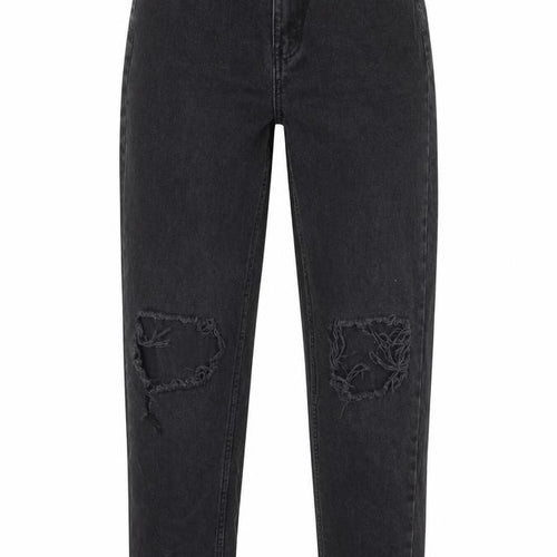 Denim Co Womens Black  100% Cotton Mom Jeans Size 6 L28 in Regular Zip