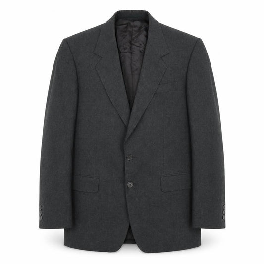 Front view of Executex men’s grey polyester jacket suit jacket, size 40