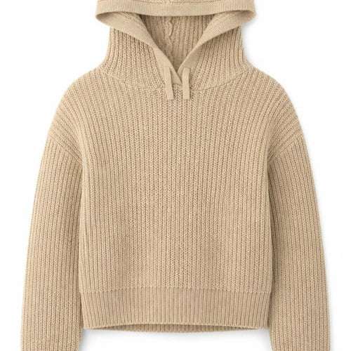 915 Generation Girls Beige  Acrylic Pullover Hoodie Size 12-13 Years