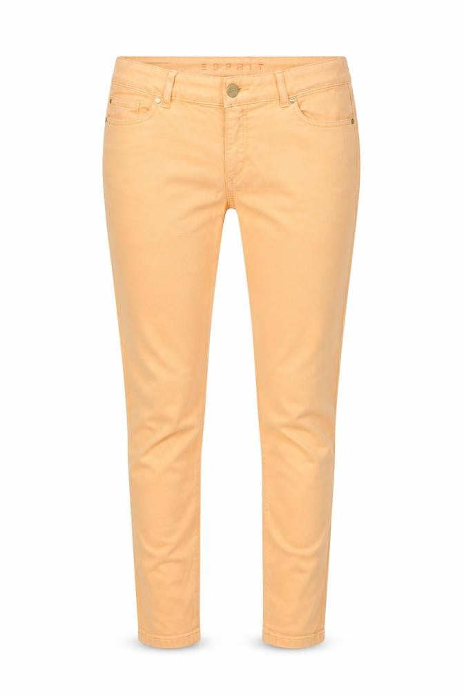 Esprit Womens Orange  Cotton Skinny Jeans Size 30 in L27 in Regular Button