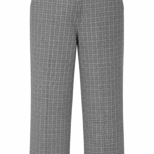 Preworn Womens Grey Plaid Polyester Trousers  Size 28 in L26 in Regular