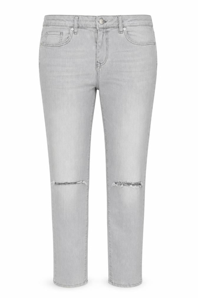 RJR.John Rocha Womens Grey  Cotton Straight Jeans Size 12 L30 in Regular Button