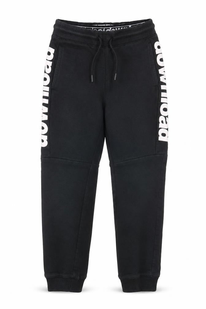 athletic dept Boys Black  Cotton Jogger Trousers Size 9 Months  Regular Tie