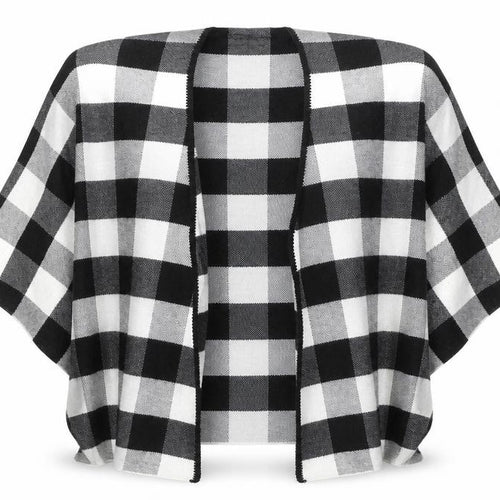 New Look Womens Grey V-Neck Check Acrylic Cardigan Jumper One Size