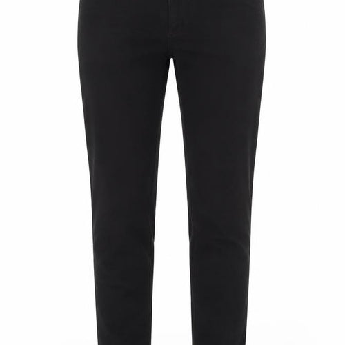Denim & Co. Womens Black  Cotton Straight Jeans Size 8 L30 in Regular Zip