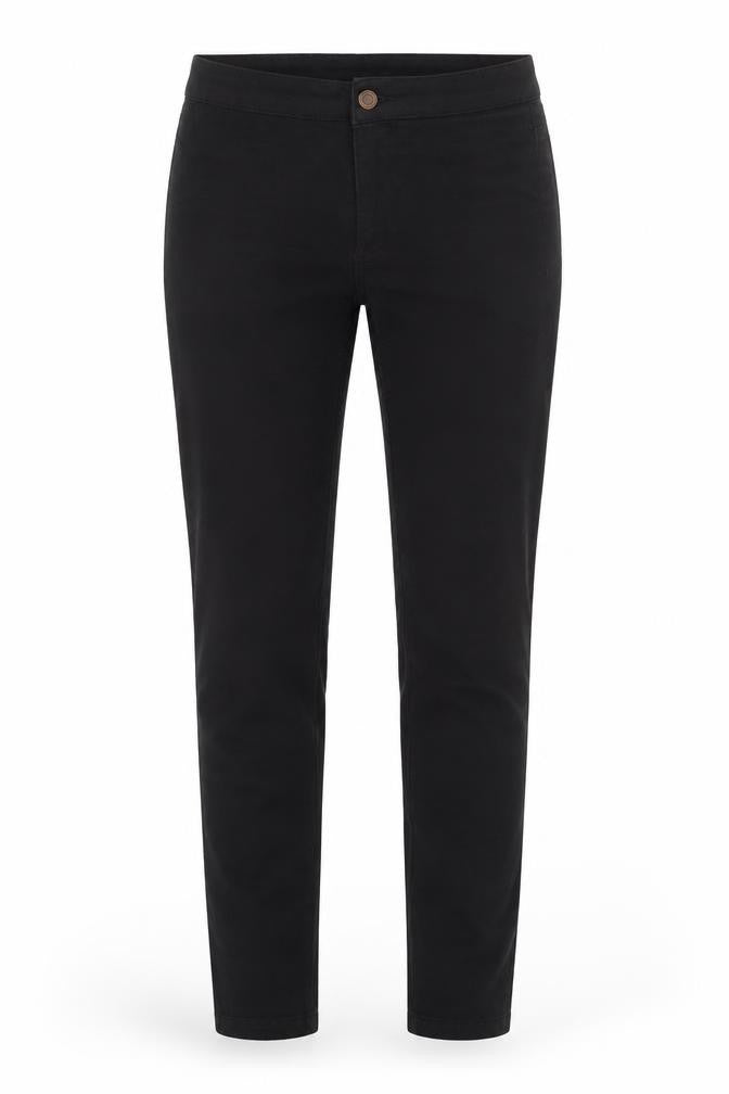 Denim & Co. Womens Black  Cotton Straight Jeans Size 8 L30 in Regular Zip