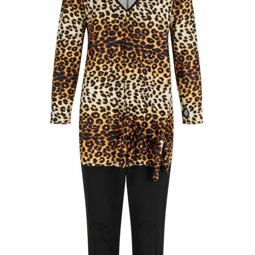 Lovehoney Womens Multicoloured Animal Print Polyester Jumpsuit One-Piece Size S  Pullover - Halloween, Cat