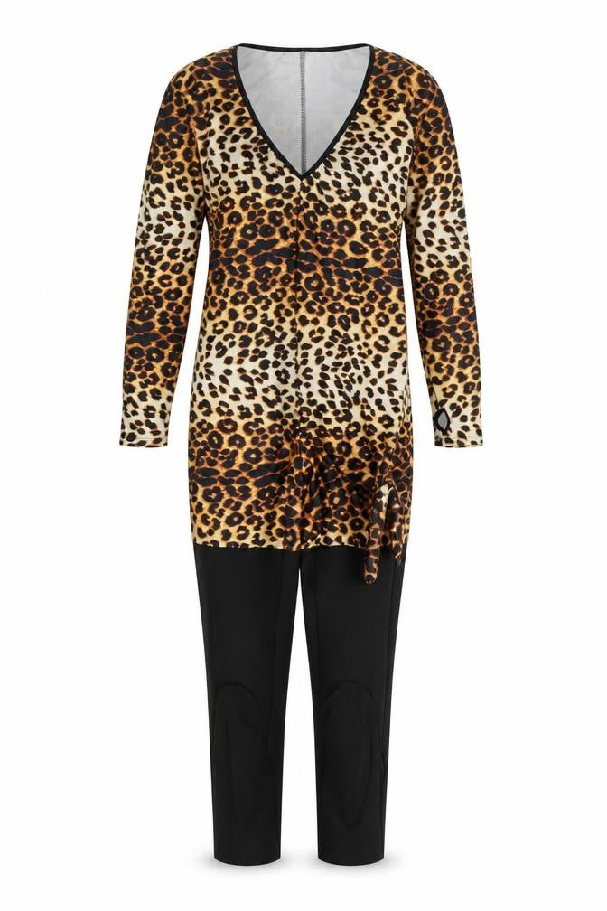 Lovehoney Womens Multicoloured Animal Print Polyester Jumpsuit One-Piece Size S  Pullover - Halloween, Cat