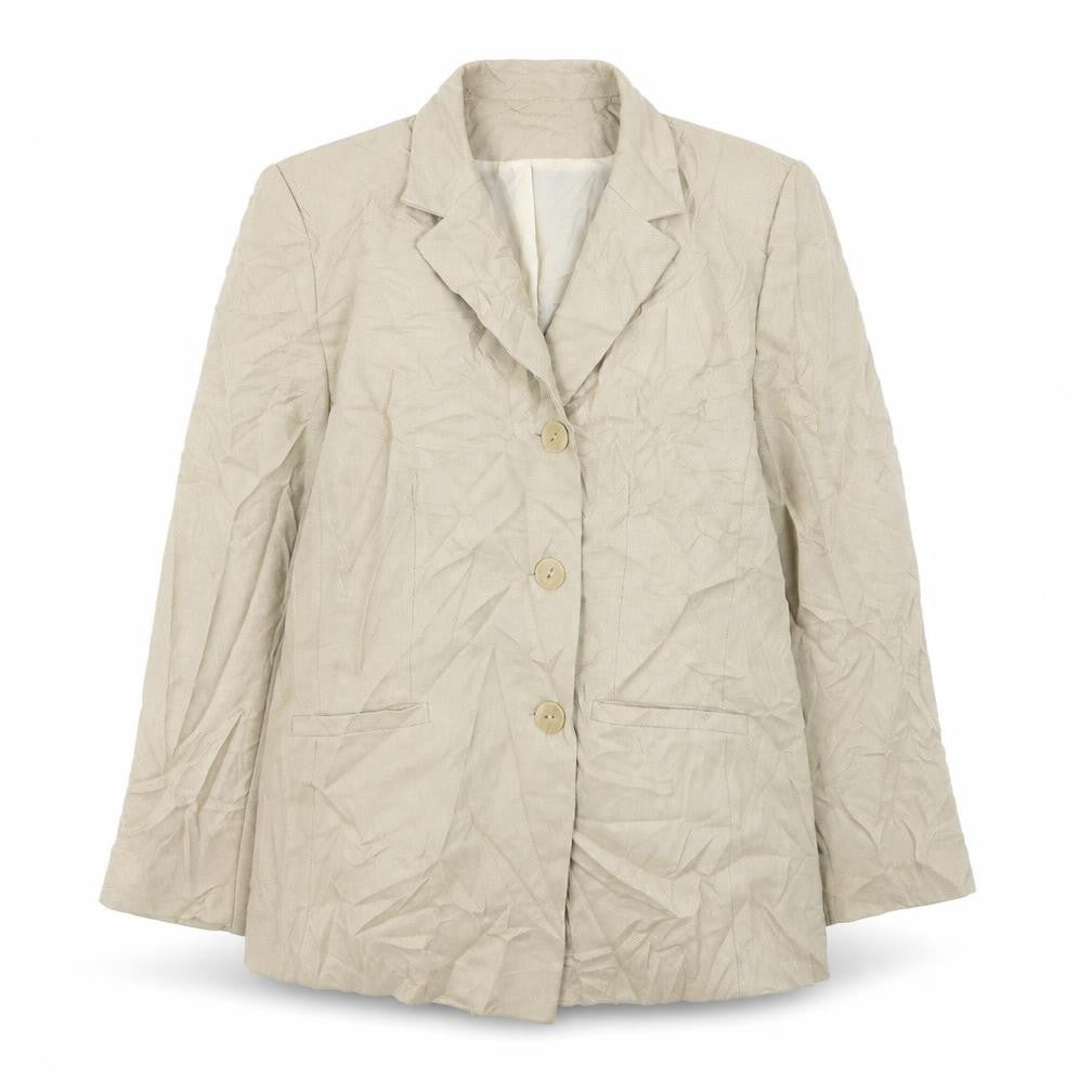Bonmarché Womens Beige Polyester Jacket Suit Jacket Size 18