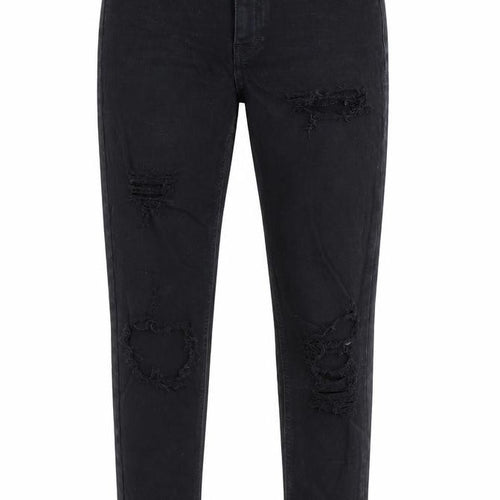 Topshop Womens Black  Cotton Skinny Jeans Size 28 in L30 in Slim Zip