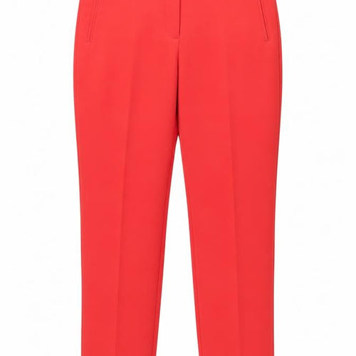 Adrianna Papell Womens Red  Polyester Trousers  Size 10 L26 in Regular Zip